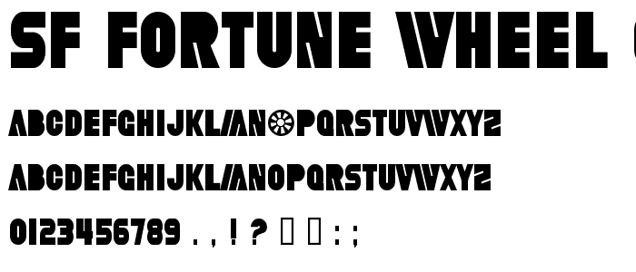 SF Fortune Wheel Condensed font